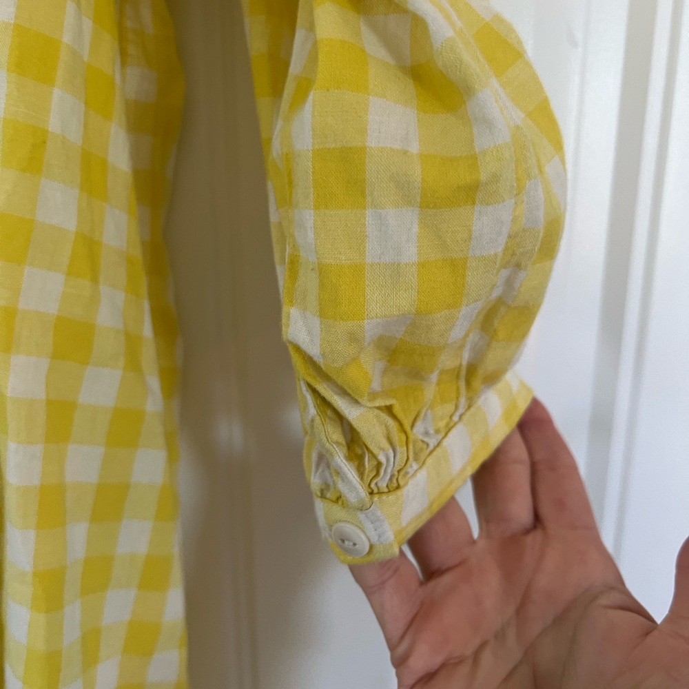 Madewell Relaxed fit
Cotton Tunic Mini Dress
Yellow Gingham Plaid
Small - Picture 5 of 5